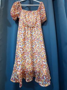 Floral Print Midi Dress