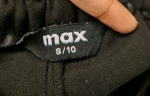 Black Track Pants with Belt