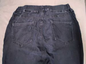 Black Comfortable charcoal Wash Jeans