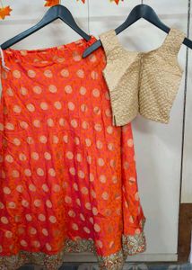 Orange Lehenga Choli Set