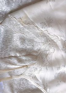 Delicate Lace Trimmed Pajama Set