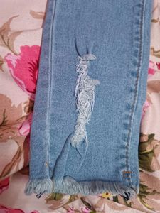 Light Blue Distressed Jeans