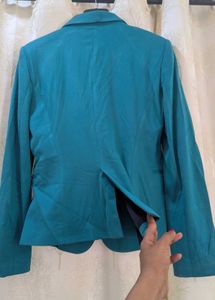 Y2k Women's Teal Blazer Formal &amp; Casual