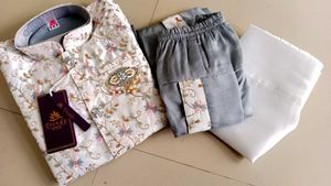 New Embroidered Kurta Set for Boys