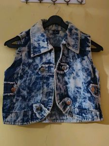 Sleeveless Denim Jacket