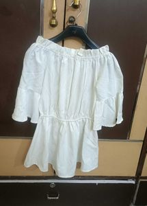 Off-Shoulder Flared Sleeve Top