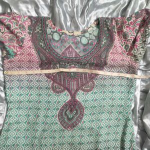 Printed Full Sleeves Kurta For Light Winter