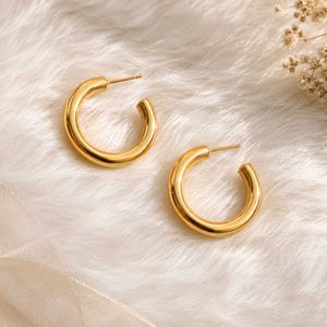 Chunky Gold Hoop Earrings