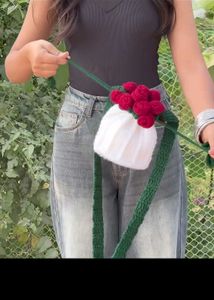 Crochet Rose Bouquet