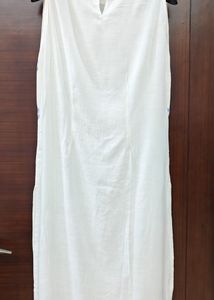 Elegant White Floral Kurta