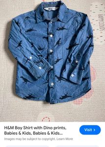 Very Cute H&M Boy Shirt With Half Pant