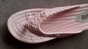 Unused Pink Flip-Flops with Diamonds