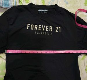 Forever 21 Black Graphic T-Shirt