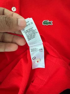 Lacoste women’s  Red Polo T-Shirt