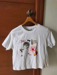 SHEIN Graphic Print Crop T-Shirt 💗