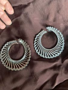 Stunning CZ Hoop Earrings