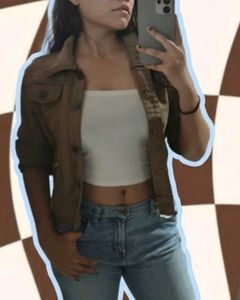 Classic Khaki Denim Jacket