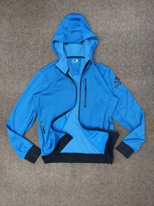 Adidas Blue Zip-Up Hoodie