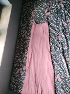 Elegant Pink Maxi Dress
