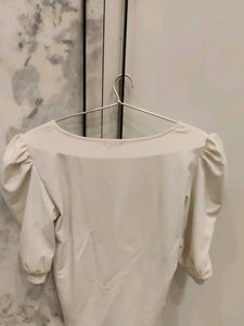 Cream Puff Sleeve Top