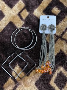 Set Of 3 Earrings