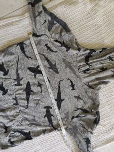 Shark Print Hoodie