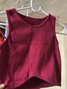 Ribbed Knit Crop Tank Top