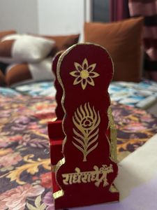 Beautiful Red &amp; Gold Hindu Deity Swing