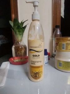 Professional Gold Cleansing Milk,scrub& face pack