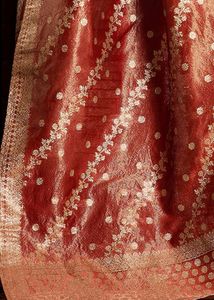 Brand New-Ethnic Motifs Woven Design Zari suit