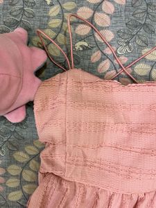 Pink Tiered Mini Dress