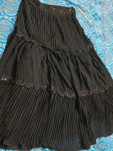 Black Sequin Lehanga Choli with dupatta