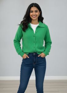 Vibrant Green Knit Sweater
