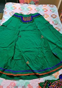 Green Embroidered Kurta Set