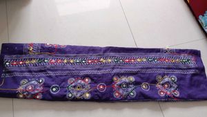 Embroidered Purple  dupatta