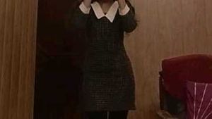 Checkered Dress Woollen