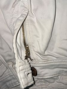 White denim jeans