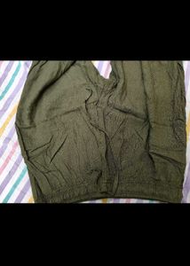 Olive Green Palazzo Pants
