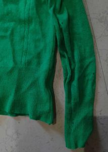 Green Turtleneck Sweater