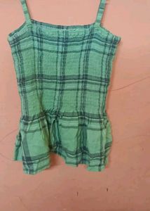 Cute Plaid Smocked Cami Top