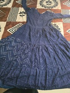 Embroidered anarkali gown