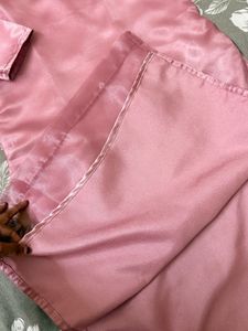 Pink Satin Dress