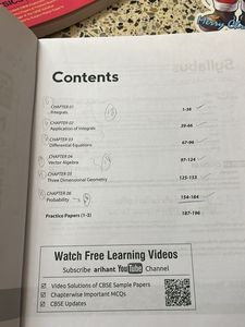 CBSE Term II Mathematics Class XII Book
