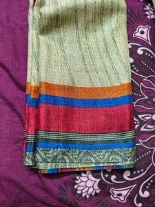 Elegant Striped Saree
