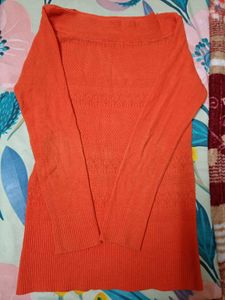 Orange Knit Sweater