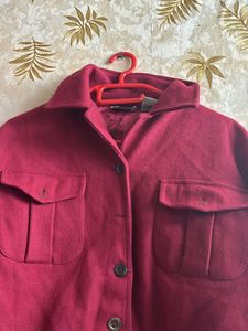 Winter Coat, Full sleeves, beautiful red colour