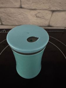Teal Salt Dispenser