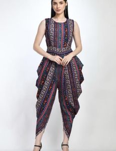 Bohemian Print Dhoti Jumpsuit