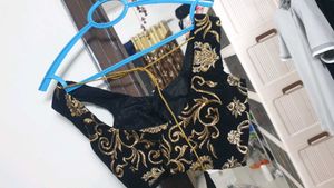 brand new fresh 👑. Gold Embroidered Blouse