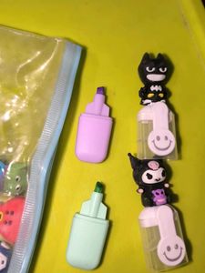 Cute Character Eraser Set